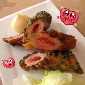 Deep fried chikuwa with mentaiko  - 銅鑼灣的鱈卵屋