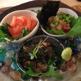 Tararan sashimi trio - 銅鑼灣的鱈卵屋