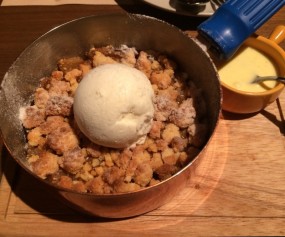 Apple Crumble with Vanilla ice-cream - Harlan Goldstein&#39;s Comfort in Central 