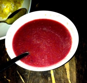 Cream of beetroot soup - 油麻地的蘇波榮