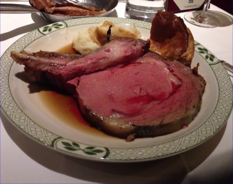 lawrys cut - prime steak - 10oz medium rare, perfect!