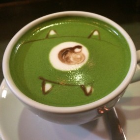 Green Tea Latte - 銅鑼灣的Cafe R&amp;C