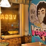 inner decor with vegas graffiti