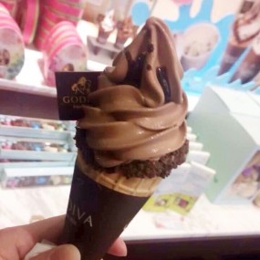 Godiva dark chocolate ice-cream - 沙田的Godiva Chocolatier