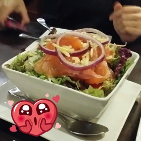 Grilled Salmon Salad - Ruby Tuesday in Tai Koo 